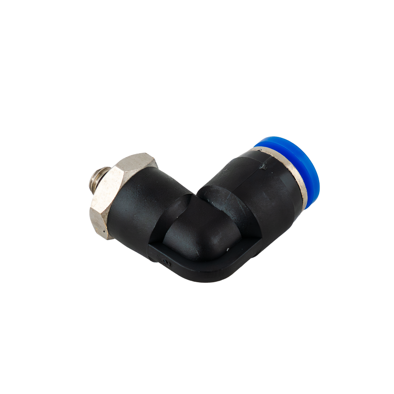 Raccord instantané coudé 90° 6mm vers M5
