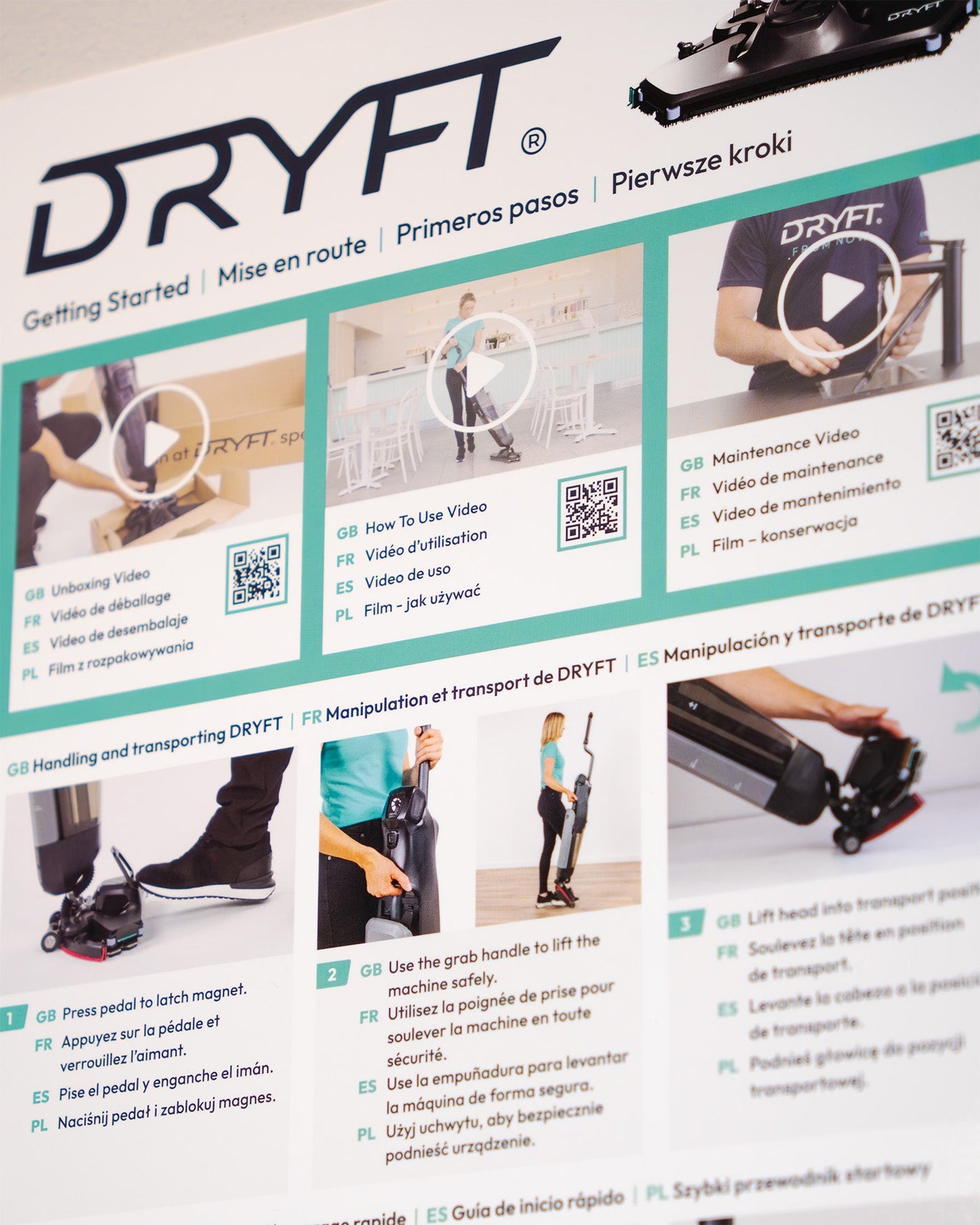 DRYFT Wall Chart